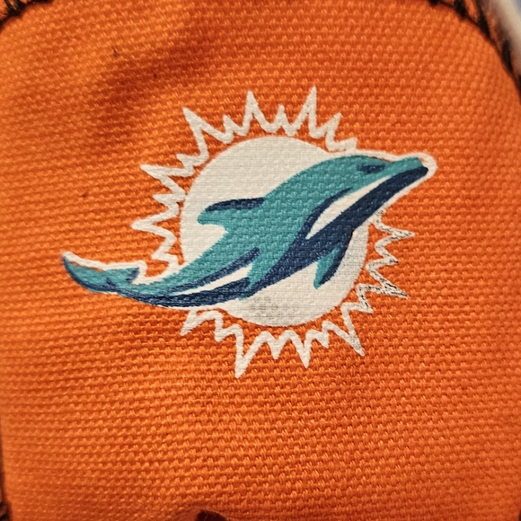 Miami Dolphins Women's Orange Sneakers - Picture 2 of 7